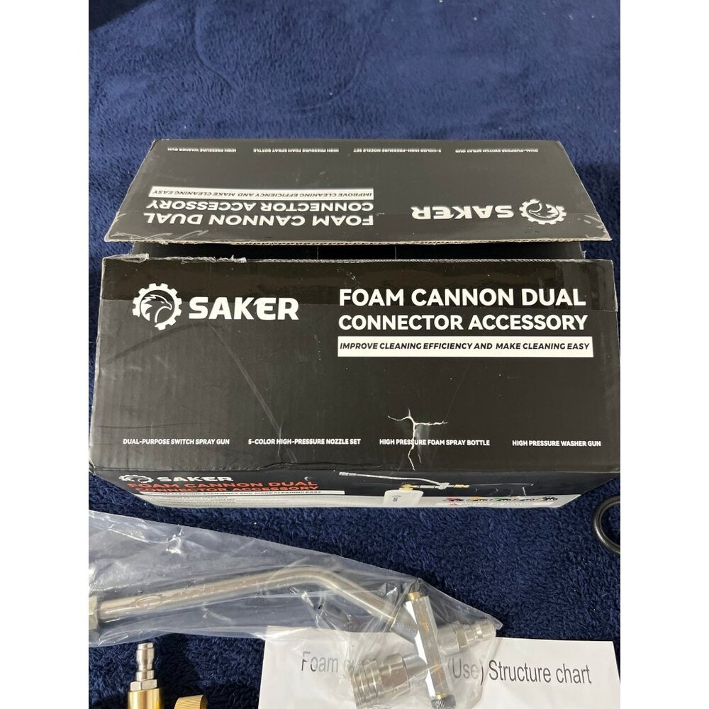 Saker foam cannon dual connector accessory